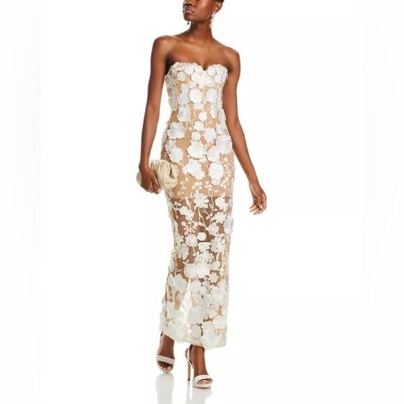 NWOT BRONX AND BANCO JASMINE BLANC STRAPLESS MAXI DRESS - Picture 5 of 16